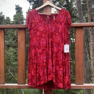 New with Tags Free People Tunic Red Size M
